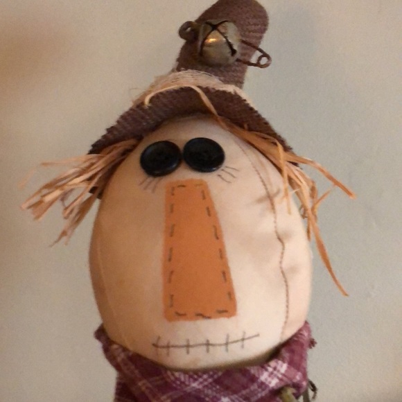 Handmade fall decor! Super cute bed spring Scarecrow - Picture 4 of 5